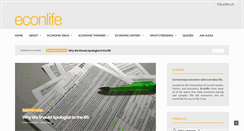 Desktop Screenshot of econlife.com